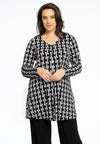 Tunic V-neck Pleat BETA - black - #1