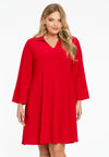 Tunic Swing collar DOLCE - red