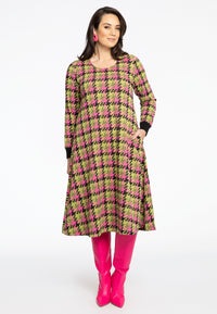 Dress zipper CHECK - green - #2