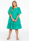 Dress flounces SOFT COTTON - green