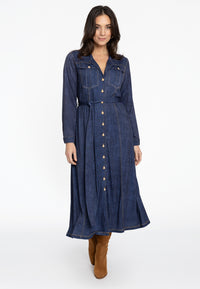 Dress long DENIM DOLCE - blue - #1