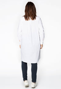 Blouse A-line - white - #3