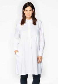 Blouse A-line - white - #1