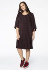 Dress CHECK wide sleeve - black - #1