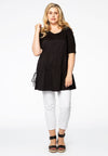Top drawstrings COTTON STRETCH - black - #1