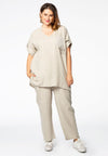 Blouse star LINEN - green - #1