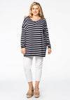 T-shirt wide BRETON - blue - #1