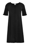 Dress ruffled ORGANIC COTTON - black - #4