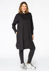 Blouse long COTTON STRETCH - black - #1