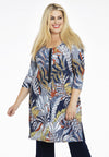 Tunic beaded placket BATIK - blue - #2