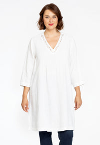 Tunic pintucks LINEN - white - #2