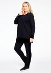 Sweatshirt velours cuffs - black - #2
