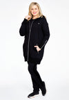 Hooded cardigan Laissez Faire - black