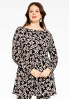 Tunic flare boat neck EMILY - black - #2