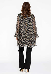 Tunic wide bottom ruffles MEDINA - black - #3