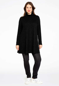 Tunic wide bottom SILVER CRUSH - black - #1