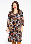 Dress with lace-up AMBIANCE - black - #2
