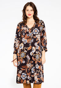 Dress with lace-up AMBIANCE - black - #2