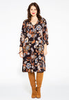 Dress with lace-up AMBIANCE - black - #1