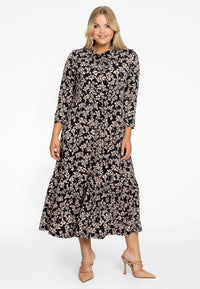 Dress with frill EMILY - black - #1