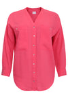 Blouse oversized LINEN - pink - #4