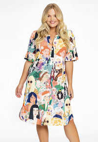 Dress grandad collar GIRLS - multi - #2