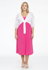 Shrug with lace VOILE - white