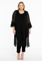 Cardi-blouse frilled VOILE - black  - #2