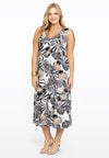 Dress v-neck JARDIN - white