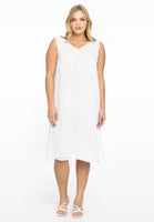 Dress double V-neck VOILE - white - #2