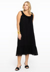 Dress frill strap VOILE - black