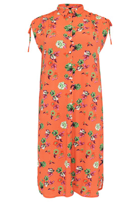 Jurk met strikjes AZALEA - orange  - #3