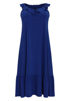 Sleeveless dress frill strap DOLCE - indigo - #4