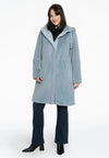 Coat faux fur - light blue
