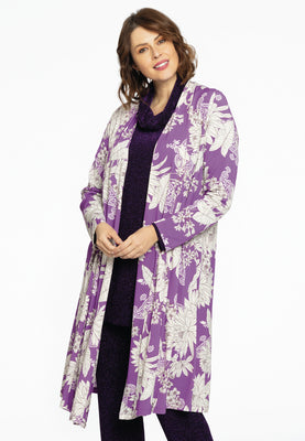 Cardigan pleated PAULINA - purple  - #1