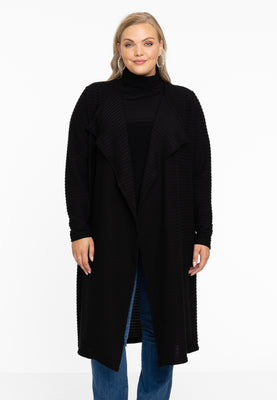 Cardigan RIB - black  - #1