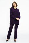 Pullover turtle neck LUREX - purple 