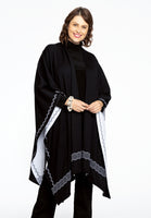 Poncho FLOWER - black  - #1