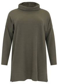 Pullover high neck RIB - light green - #1