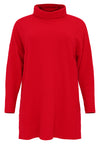 Pullover high neck RIB - red - #3