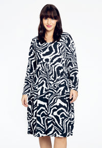 Dress ruffles ZEBRA - black - #1