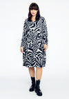 Dress ruffles ZEBRA - black - #2