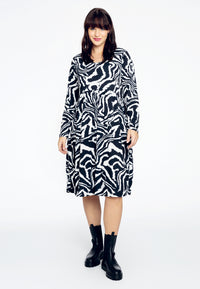 Dress ruffles ZEBRA - black - #2