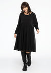 Jurk met volants MOUSSE/DOLCE - black