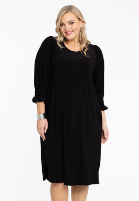 Dress puff sleeve DOLCE - black  - #1