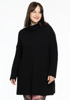 Pullover knit high neck - black  - #1