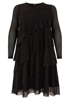 Dress with frills - black  - #4