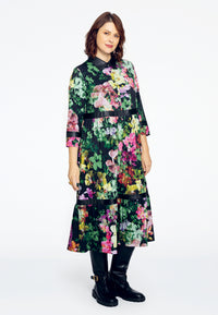 Dress ruffled ORCHIDEE - black - #2