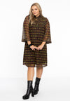 Dress ruffled yoke INFINITY - black