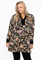 Tunic taped wide bottom PAISLEY - black  - #1